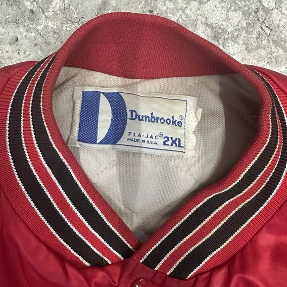 Vintage Toledo Mud Hens Varsity Jacket Mens XXL Dunbrooke Pla-Jac USA Red - Picture 4 of 8
